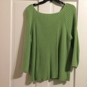 Covington Green 3/4 length sweater